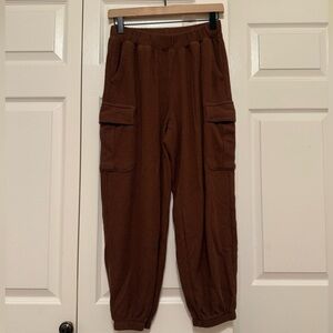 Aerie Brown Cargo Sweatpants